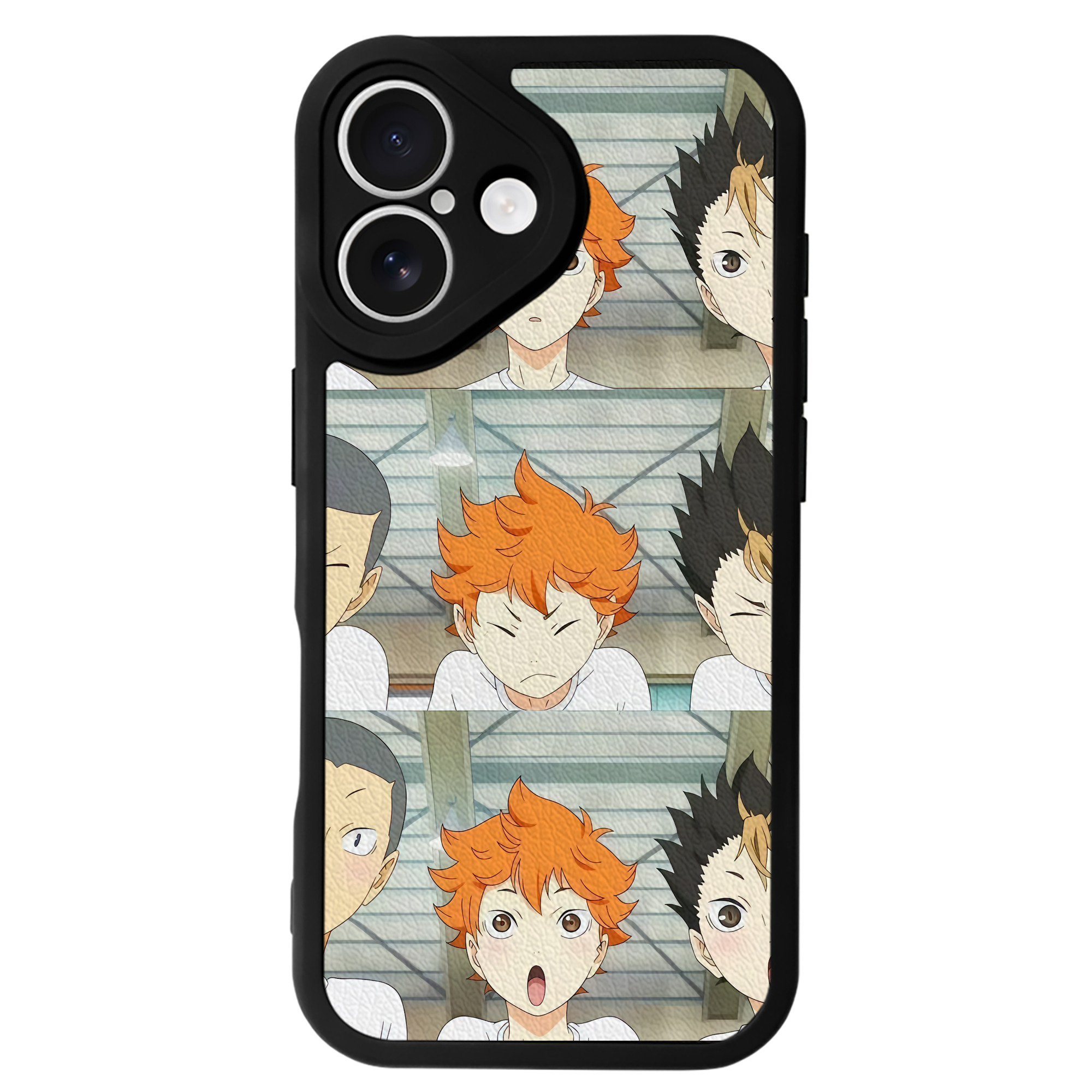（画像用） ハイキュー!! Haikyu!! 【iPhone 16シリーズ対応】シリコンスマホケース（レザー調） 材質：シリコン